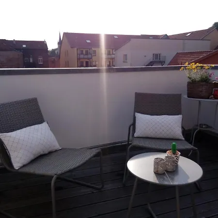 Ferienwohnung Linsenstrasse 13 Mühlhausen Extérieur photo